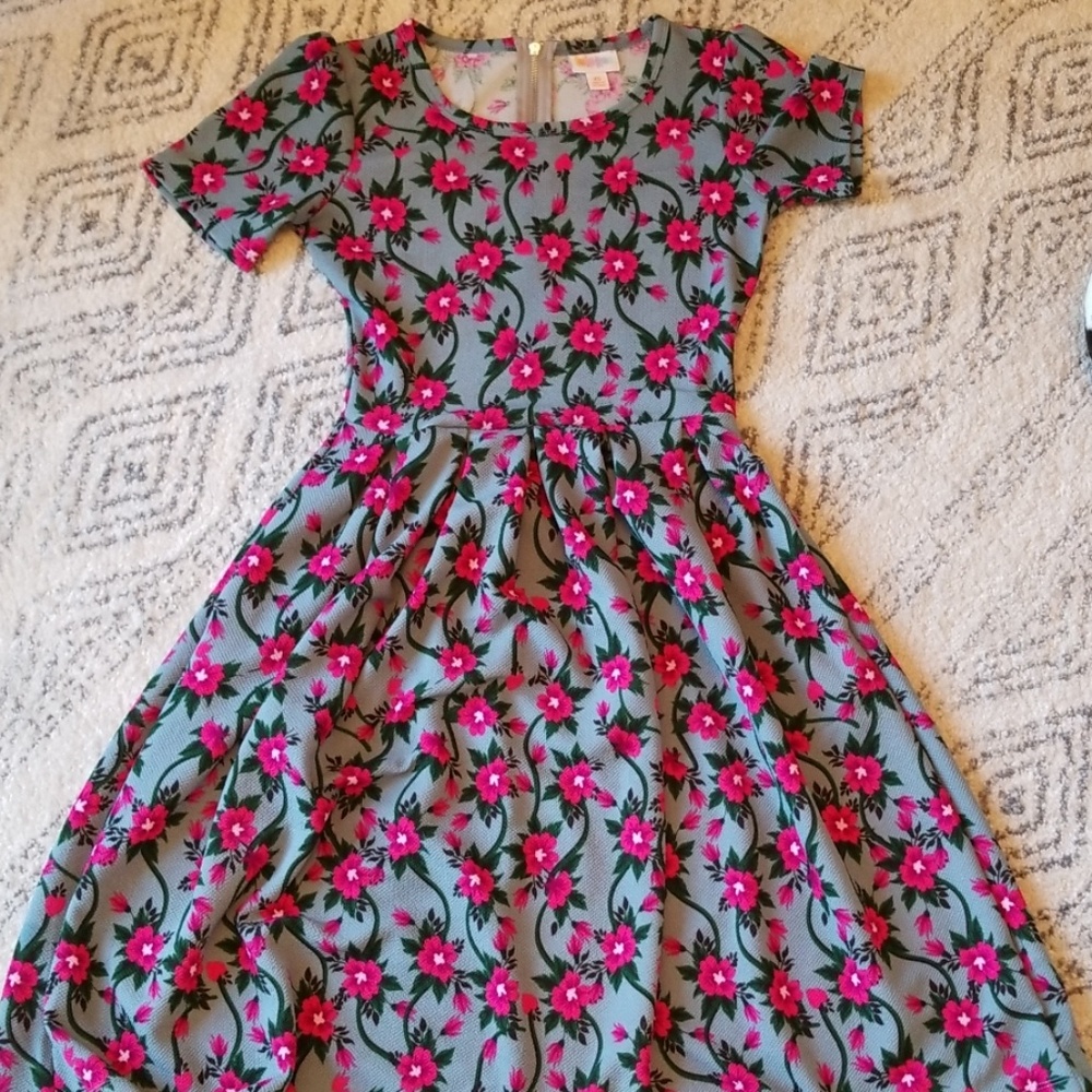 LuLaRoe Amelia Dress in floral print
